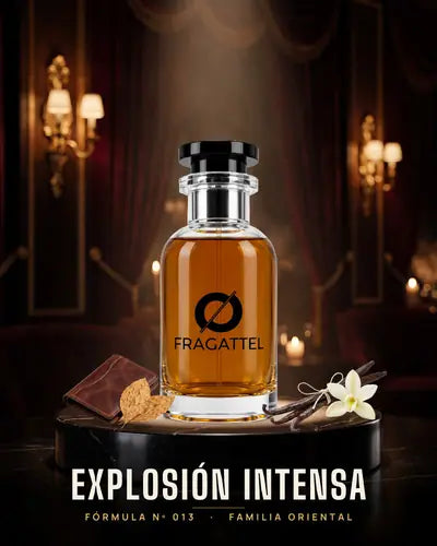 Explosión Intensa, fórmula Fragattel de la familia Oriental / Oud